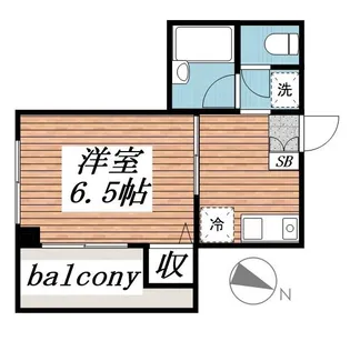 サンシャイン谷津【2階】の間取り