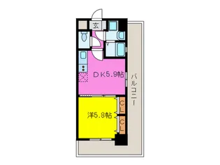パ-クハイツさくら日根野駅前【10階】の間取り
