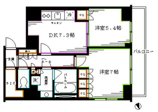 エスティメゾン中野【10階】の間取り