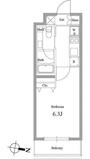 ファインライツ氷川台【4階】の間取り