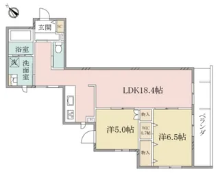 (シニア限定)ヘーベルヴィレッジ読売ランド前~Regina~【2階】の間取り