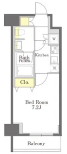 Dimus勝どき【2階】の間取り