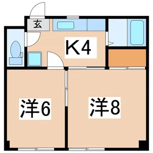上町マンション【2階】の間取り