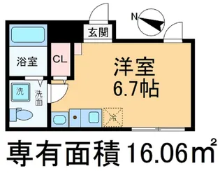 CREAL王子SOUTH【3階】の間取り