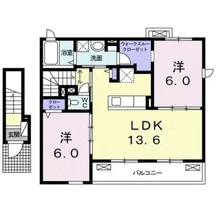 ティラミス【2階】の間取り