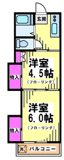 佐須コーポ【1階】の間取り