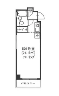 ハーベストハウスII【5階】の間取り