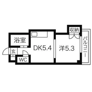 プレサント北35条【9階】の間取り