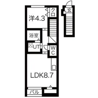 luneIIB棟【2階】の間取り