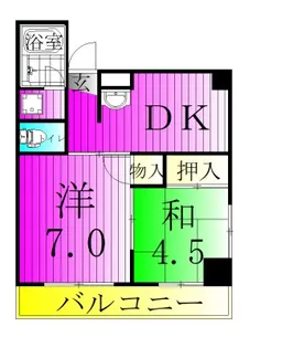 メゾン梅沢【3階】の間取り