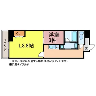 セントフィオーレ松葉【10階】の間取り