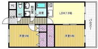 マツオマンションIII【2階】の間取り