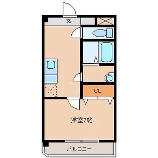 ベゼルファセット【4階】の間取り