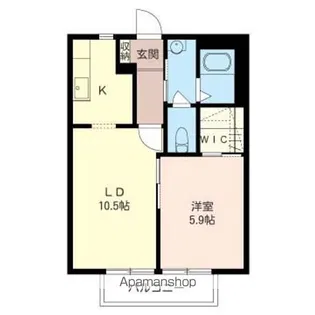 サンセール【1階】の間取り