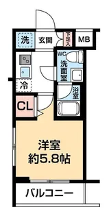 ARCOBALENO KAWASAKI WEST【3階】の間取り