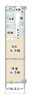 カーサ第一宇喜田2号棟【4階】の間取り