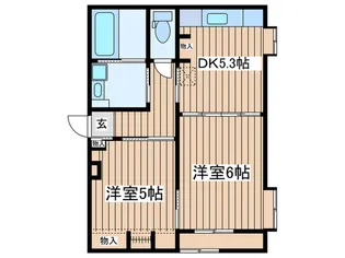 ミッキーハイツ【2階】の間取り