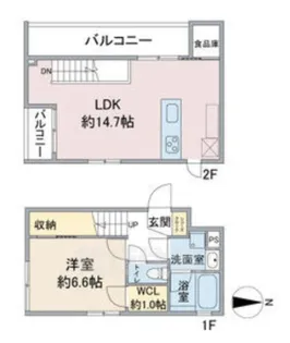 Celenest浄心【4階】の間取り