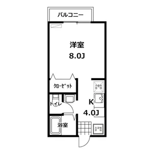 メゾンエスメール【1階】の間取り