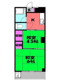 天王マンション【4階】の間取り