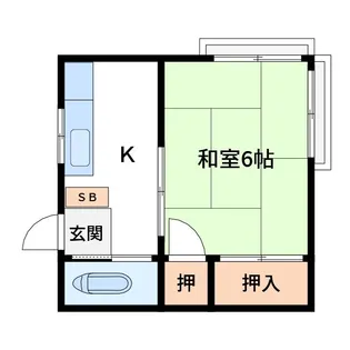 深野荘【1階】の間取り