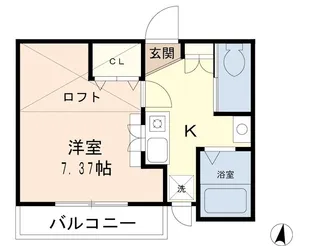 シャレー大和田二番館【1階】の間取り