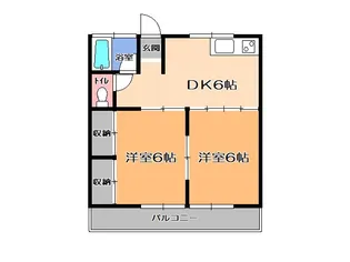 メゾン南木【2階】の間取り