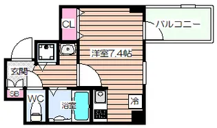 スワンズシティ大阪WEST【9階】の間取り