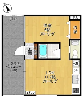 ノーザンテラス【4階】の間取り