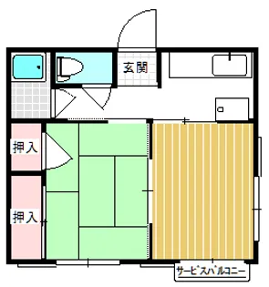コメット椙山II【2階】の間取り