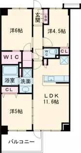 ブリシア立川【2階】の間取り
