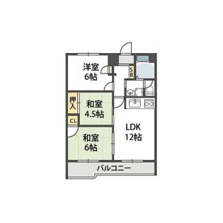 カルム東豊中【4階】の間取り