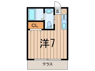 グランエッグス祐天寺A【1階】の間取り