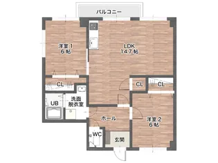 吉澤マンション【2階】の間取り
