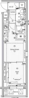 PREMIUM CUBE 東高円寺【4階】の間取り