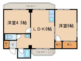 関谷パ-クハイツ【4階】の間取り
