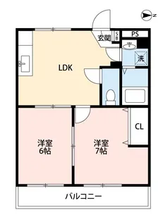 Lamour Aso【1階】の間取り