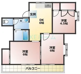ルクスリーランYU【2階】の間取り