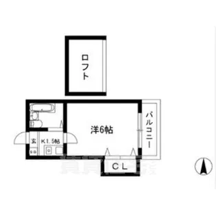 ボナール日比野【1階】の間取り