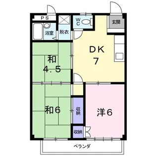 シティハイツ田中【2階】の間取り