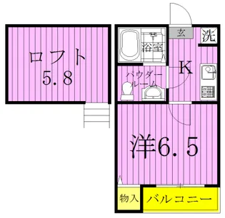 DHG 恵【2階】の間取り