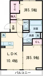 フェアマンドヴィラ【3階】の間取り