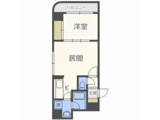 トミイビルNO.40【6階】の間取り