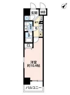 アリュージュ三ノ輪【6階】の間取り