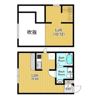 ラカンパーナ三田【2階】の間取り