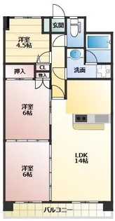 第3阿賀中央ハイツ【5階】の間取り