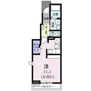 ミミエデン仲畑II【1階】の間取り