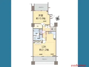 クラッシィ白金台シティハウス【13階】の間取り