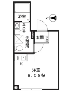 Luna Crescente 馬込【4階】の間取り
