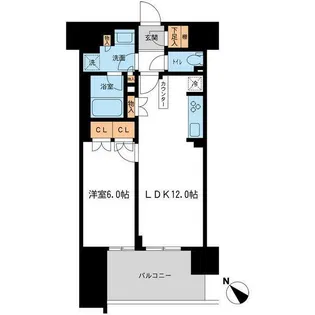 BLESS宮崎台【12階】の間取り